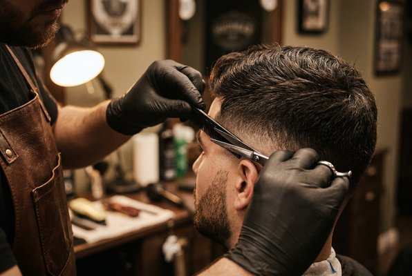 A precise skin fade in progress